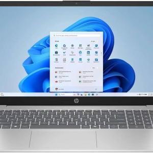 HP 15-fc0057wm Laptop, 15.6" FHD IPS Touch Display, AMD Ryzen 7 7730U, 16GB RAM, 512GB SSD, AMD Radeon Graphics, English Keyboard, Windows 11 Home, Silver | BZ0J7UA