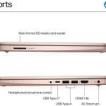 HP 14-dq6015dx Laptop, 14" diagonal HD display, Intel Processor N150, 4GB DDR4, 128GB UFS, Intel UHD Graphics, Windows 11 Home, English Keyboard, Pale Rose Gold | B7FS4UA