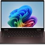 HP OmniBook X Flip 2-in-1 Copilot+ PC Laptop, 14" 2K OLED Touch Display, AMD Ryzen AI 5 430, 16GB RAM, 512GB SSD, AMD Radeon Graphics, English Keyboard, Win11, Deep Espresso | D31MHUA