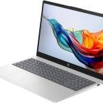 HP 15-fc0196nia Laptop, 15.6" FHD Micro-Edge Anti-Glare Display, AMD Ryzen 5 7520U Processor, 8GB RAM, 512GB SSD, AMD Radeon Graphics, Backlit Keyboard, NO OS, Natural Silver | D01R2EA