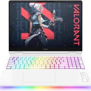 HP OMEN MAX 16-ah0025ne Gaming Laptop, 16" WQXGA IPS 240Hz Display, Intel Core Ultra 9 275HX, 32GB RAM, 2TB SSD, GeForce RTX 5080 16GB Graphics, English-Arabic K/B, Win11Home, Ceramic White | D13P7EA