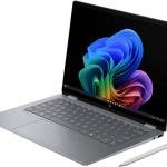 HP OmniBook X Flip 2-in-1 Laptop Next Gen AI, 14" 2K IPS Touch Display, AMD Ryzen AI 5 340, 16GB RAM, 512GB SSD, AMD Radeon 840M, English-Arabic K/B, Win11, Silver | C26YQEA