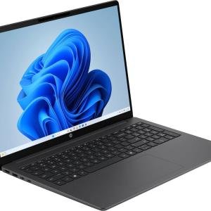 HP OmniBook 3 Laptop Next Gen AI, 16" 2K Touchscreen Display, Intel Core Ultra 5 225U, 8GB RAM, 512GB SSD, Intel Graphics, English Backlit Keyboard, Windows 11 Home, Mica Silver | D7NF1UA