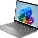 HP 14-kb0023dx OmniBook X FlipNGAI Laptop, 14" Diagonal 2K OLED Display, Intel Core Ultra 7 355 Processor, 16GB RAM, 1TB SSD, Intel Graphics, English Backlit K/B, Windows 11, Meteor Silver | D3KN6UA