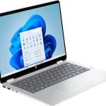HP OmniBook 5 Flip Laptop, 14" 2K IPS Touch Display, Intel Core 7 Series 1 Processor, 16GB RAM, 512GB SSD, Intel Graphics, English keyboard, Windows 11 Home, Glacier Silver | B86Q7UA#ABA
