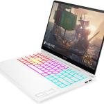 HP OMEN Transcend 14-fb1047nr Laptop, 14" 3K OLED Display, Intel Core Ultra 7, 16GB RAM, 1TB SSD, NVIDIA GeForce RTX 5060 GPU, English Keyboard, Windows 11, Ceramic White | B98D2UA#ABA