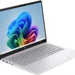 HP OmniBook 3 NGAI 14-hz0005dx Laptop, 15.6" 2K Touch Display, Snapdragon X X1-26-100, 16GB RAM, 512GB SSD, Qualcomm Adreno GPU, English Keyboard, Windows 11 Home, Silver | D0VR2UA