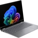 HP 14-fm000 OmniBook X Flip 2-in-1 Next Gen AI PC Laptop, 14" IPS Display, Intel Core Ultra 7 256V, 16GB RAM, 1TB SSD, Intel Arc 140V Graphics, With Pen, English K/B, Win11, Natural Silver | AK4Y9AV
